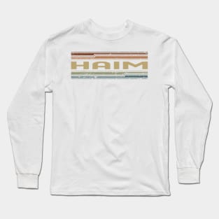 Haim Retro Lines Long Sleeve T-Shirt